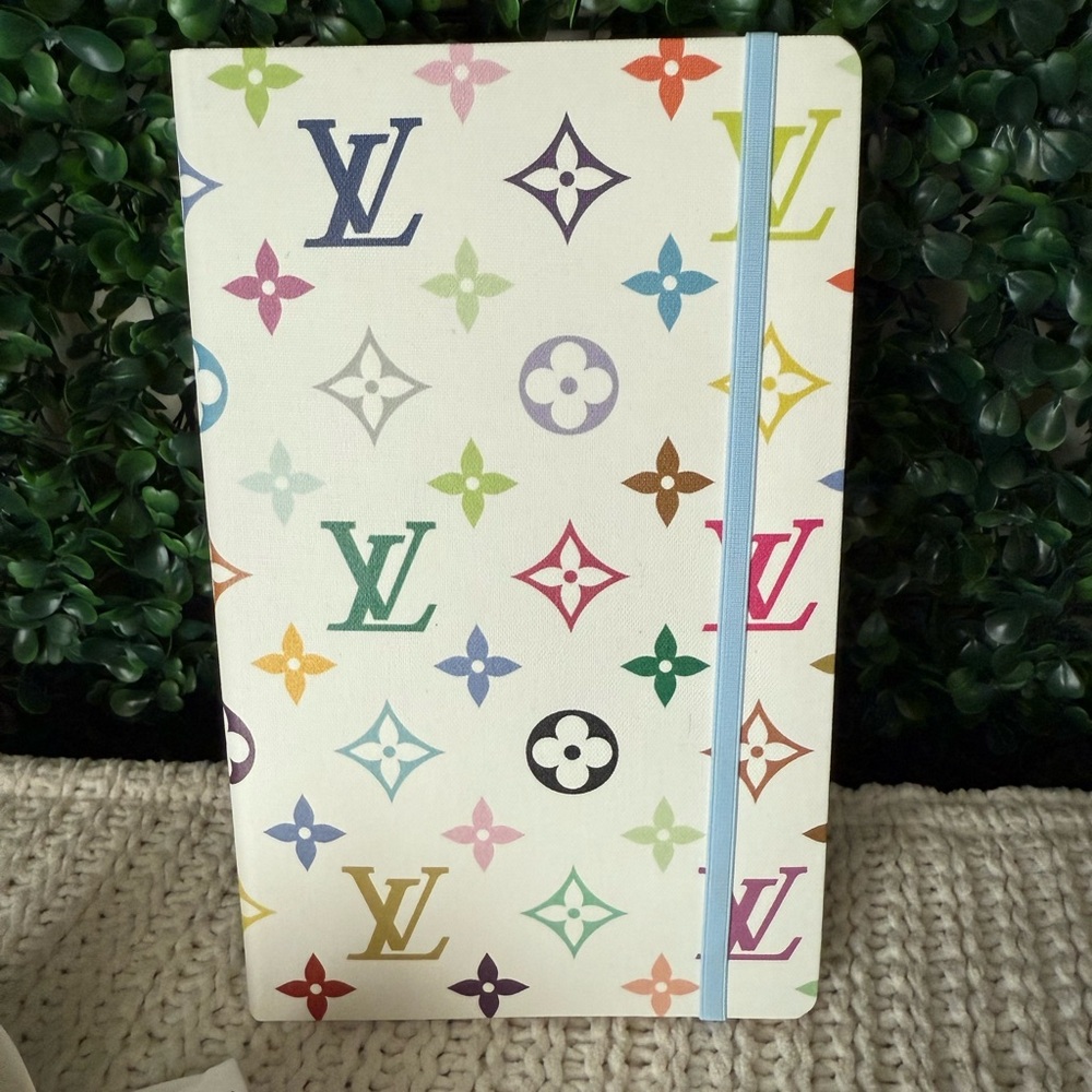 Louis Vuitton Multicolor White Murakami Monogram Notebook